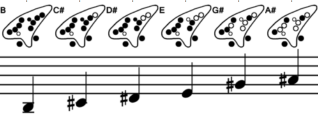  B-Major scale 